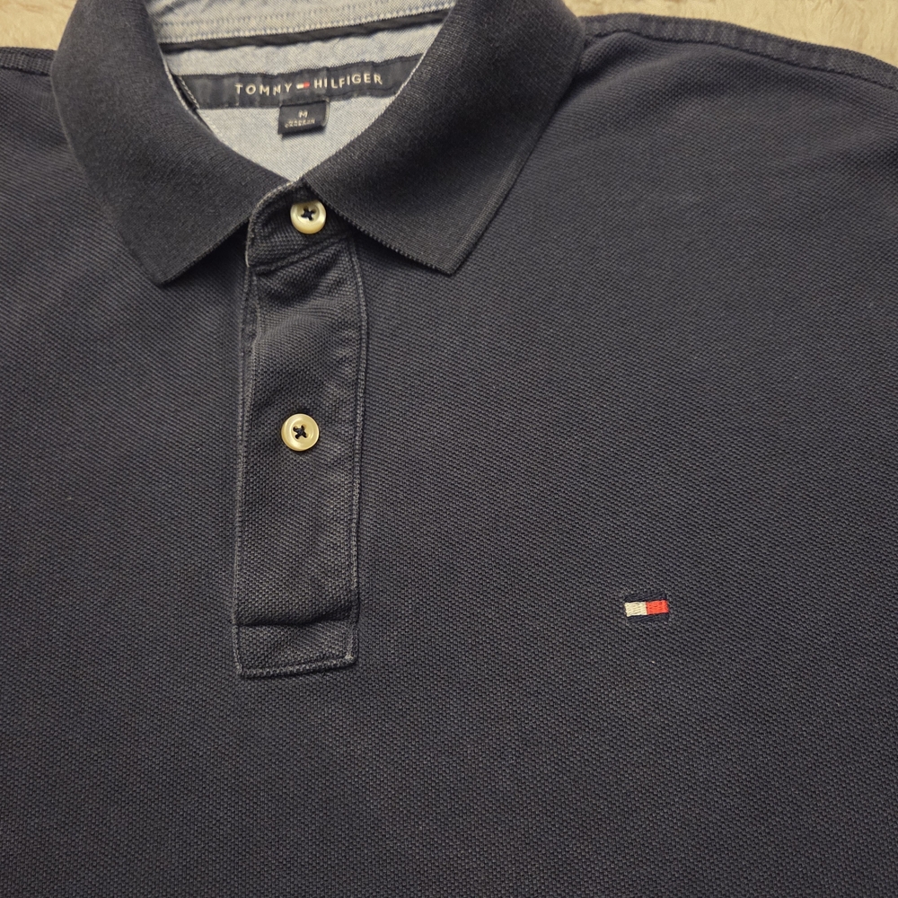 Tommy Hilfiger Men's Navy Polo Shirt - Picture 4 of 6